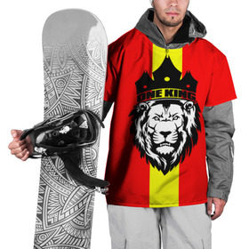 Накидка на куртку 3D с принтом One King , 100% полиэстер |  | king | leo | зверь | король | кошка | лев | природа | хищник | царь