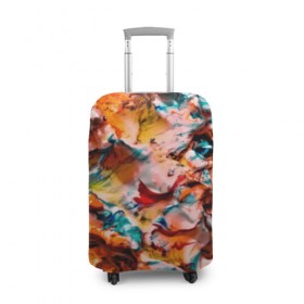 Чехол для чемодана 3D с принтом Tie-Dye , 86% полиэфир, 14% спандекс | двустороннее нанесение принта, прорези для ручек и колес | abstraction | color | spray | tie dye | абстракция | акварель | живопись | искусство | краски | текстуры | цветные краски | яркие цвета