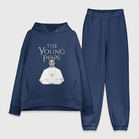 Женский костюм хлопок Oversize с принтом Молодой Папа | The Young Pope ,  |  | the young pope | джуд лоу | молодой папа