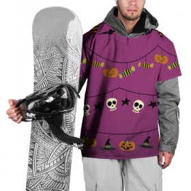 Накидка на куртку 3D с принтом Happy Halloween , 100% полиэстер |  | Тематика изображения на принте: 
