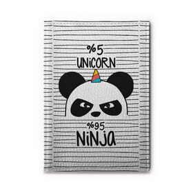 Обложка для автодокументов с принтом 5% Единорог 95% Ниндзя , натуральная кожа |  размер 19,9*13 см; внутри 4 больших “конверта” для документов и один маленький отдел — туда идеально встанут права | Тематика изображения на принте: animals | ninja | panda | rainbow | stripes | единорог | животные | зверь | линии | ниндзя | панда | полосы | радуга | самурай