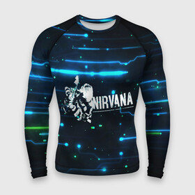 Мужской рашгард 3D с принтом Схема Nirvana (Курт Кобейн) ,  |  | kurt cobain | микросхема | нирвана | плата