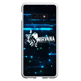 Чехол для Samsung S10E с принтом Схема Nirvana (Курт Кобейн) , Силикон | Область печати: задняя сторона чехла, без боковых панелей | Тематика изображения на принте: kurt cobain | микросхема | нирвана | плата