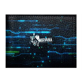 Обложка для студенческого билета с принтом Схема Nirvana (Курт Кобейн) , натуральная кожа | Размер: 11*8 см; Печать на всей внешней стороне | kurt cobain | микросхема | нирвана | плата