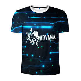 Мужская футболка 3D спортивная с принтом Схема Nirvana (Курт Кобейн) , 100% полиэстер с улучшенными характеристиками | приталенный силуэт, круглая горловина, широкие плечи, сужается к линии бедра | kurt cobain | микросхема | нирвана | плата