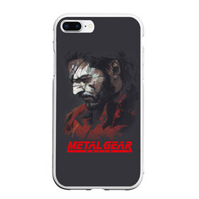 Чехол для iPhone 7Plus/8 Plus матовый с принтом Metal Gear Solid , Силикон | Область печати: задняя сторона чехла, без боковых панелей | game | gear | metal | snake | игра | шпион
