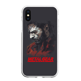 Чехол для iPhone XS Max матовый с принтом Metal Gear Solid , Силикон | Область печати: задняя сторона чехла, без боковых панелей | game | gear | metal | snake | игра | шпион