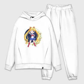 Мужской костюм хлопок OVERSIZE с принтом Сейлор Мун ,  |  | sailor moon | аниме | анимэ | девочка | косы | луна в матроске | мультик | мультсериал | мультфильм | сейлор | сейлор мун | цветы