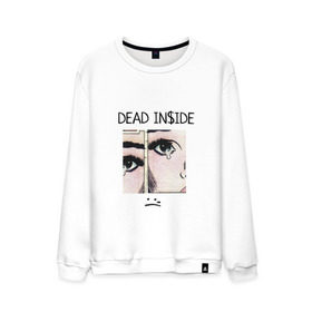 Мужской свитшот хлопок с принтом Dead Inside / Мертвый Внутри , 100% хлопок |  | skate | swag | top | trend | мерч