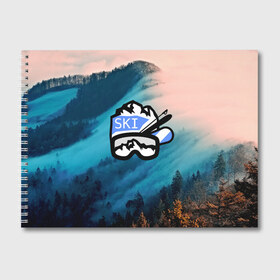 Альбом для рисования с принтом SKI , 100% бумага
 | матовая бумага, плотность 200 мг. | ski patrol | sport | возвышение | возвышенность | гора | горка | национальный парк | облака | склон | снег | спорт | холм