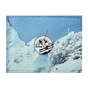 Обложка для студенческого билета с принтом Лыжный спорт , натуральная кожа | Размер: 11*8 см; Печать на всей внешней стороне | ski patrol | sport | возвышение | возвышенность | гора | горка | национальный парк | облака | склон | снег | спорт | холм