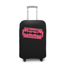 Чехол для чемодана 3D с принтом Rockstar Razor , 86% полиэфир, 14% спандекс | двустороннее нанесение принта, прорези для ручек и колес | auto | dead | grand | red | redemption | theft | бритва | гта | лезвие | рокстар