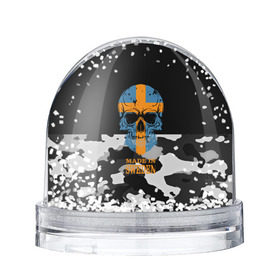 Снежный шар с принтом Made in Sweden , Пластик | Изображение внутри шара печатается на глянцевой фотобумаге с двух сторон | camouflage | made in sweden | skull | абстракция | города | камуфляж | нация | страны | текстуры | череп | швеция