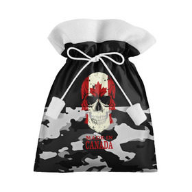 Подарочный 3D мешок с принтом Made in Canada , 100% полиэстер | Размер: 29*39 см | camouflage | made in canada | skull | абстракция | города | камуфляж | канада | нация | страны | текстуры | череп