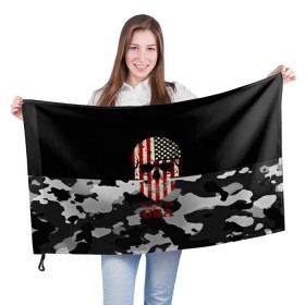 Флаг 3D с принтом Made in USA , 100% полиэстер | плотность ткани — 95 г/м2, размер — 67 х 109 см. Принт наносится с одной стороны | camouflage | made in usa | skull | абстракция | америка | города | камуфляж | нация | страны | текстуры | череп
