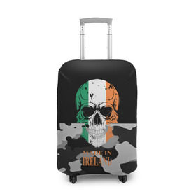 Чехол для чемодана 3D с принтом Made in Ireland , 86% полиэфир, 14% спандекс | двустороннее нанесение принта, прорези для ручек и колес | camouflage | made in ireland | skull | абстракция | города | ирландия | камуфляж | нация | страны | текстуры | череп