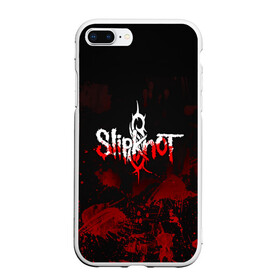 Чехол для iPhone 7Plus/8 Plus матовый с принтом Slipknot пятна , Силикон | Область печати: задняя сторона чехла, без боковых панелей | Тематика изображения на принте: slipknot | альтернативный метал | андерс | брызги | грув метал | колсефни | кори | кровь | метал | ню метал | рок | слипкнот | тейлор