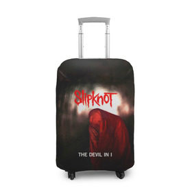 Чехол для чемодана 3D с принтом Slipknot - The devil in i , 86% полиэфир, 14% спандекс | двустороннее нанесение принта, прорези для ручек и колес | slipknot | альтернативный метал | андерс | грув метал | дьявол | колсефни | кори | метал | музыка | ню метал | рок | слипкнот | тейлор