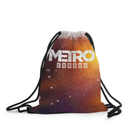 Рюкзак-мешок 3D с принтом МЕТРО , 100% полиэстер | плотность ткани — 200 г/м2, размер — 35 х 45 см; лямки — толстые шнурки, застежка на шнуровке, без карманов и подкладки | metro | metro exodus | метро