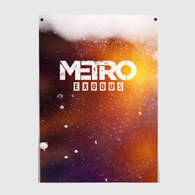 Постер с принтом МЕТРО , 100% бумага
 | бумага, плотность 150 мг. Матовая, но за счет высокого коэффициента гладкости имеет небольшой блеск и дает на свету блики, но в отличии от глянцевой бумаги не покрыта лаком | metro | metro exodus | метро