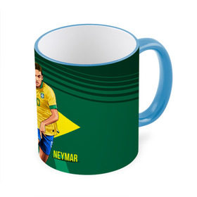 Кружка 3D с принтом Neymar , керамика | ёмкость 330 мл | neymar | неймар | сборная бразилии