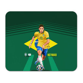 Коврик прямоугольный с принтом Neymar , натуральный каучук | размер 230 х 185 мм; запечатка лицевой стороны | neymar | неймар | сборная бразилии
