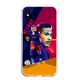 Чехол для iPhone XS Max матовый с принтом Neymar , Силикон | Область печати: задняя сторона чехла, без боковых панелей | neymar | неймар | сборная бразилии