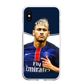 Чехол для iPhone XS Max матовый с принтом Neymar , Силикон | Область печати: задняя сторона чехла, без боковых панелей | neymar | psg | неймар | псж | сборная бразилии