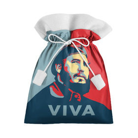 Подарочный 3D мешок с принтом Фидель Кастро , 100% полиэстер | Размер: 29*39 см | cuba | fidel | диктатор | коммунизм | куба | президент | фидель