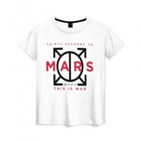 Женская футболка 3D с принтом 30 Seconds to Mars , 100% полиэфир ( синтетическое хлопкоподобное полотно) | прямой крой, круглый вырез горловины, длина до линии бедер | 