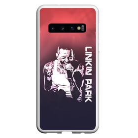 Чехол для Samsung Galaxy S10 с принтом Linkin Park (Честер) , Силикон | Область печати: задняя сторона чехла, без боковых панелей | bennington | chester | linkin park | альтернативный метал | альтернативный рок | беннингтон | группа | линкин парк | музыкант | ню метал | певец | рок | рэп | рэп рок | честер | электроник рок