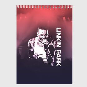 Скетчбук с принтом Linkin Park (Честер) , 100% бумага
 | 48 листов, плотность листов — 100 г/м2, плотность картонной обложки — 250 г/м2. Листы скреплены сверху удобной пружинной спиралью | bennington | chester | linkin park | альтернативный метал | альтернативный рок | беннингтон | группа | линкин парк | музыкант | ню метал | певец | рок | рэп | рэп рок | честер | электроник рок