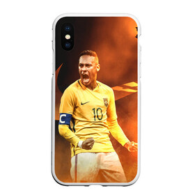 Чехол для iPhone XS Max матовый с принтом Neymar , Силикон | Область печати: задняя сторона чехла, без боковых панелей | neymar | неймар | сборная бразилии