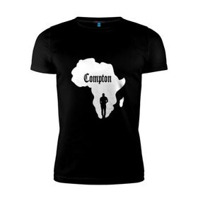 Мужская футболка премиум с принтом Африка, Compton, K. Lamar , 92% хлопок, 8% лайкра | приталенный силуэт, круглый вырез ворота, длина до линии бедра, короткий рукав | 