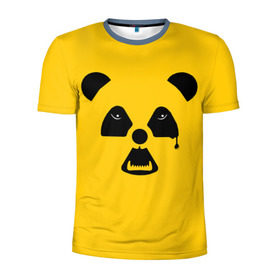 Мужская футболка 3D спортивная с принтом Радиоактивная природа , 100% полиэстер с улучшенными характеристиками | приталенный силуэт, круглая горловина, широкие плечи, сужается к линии бедра | panda | wwf | глаза | панда | радиация | экология
