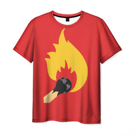 Мужская футболка 3D с принтом Мир в Огне , 100% полиэфир | прямой крой, круглый вырез горловины, длина до линии бедер | earth | fire | forest | peace | wwf | жизнь | защитники | земля | зож | лес | любовь | мир | нефть | огонь | пожар | природа | радиация | сохрани | экология