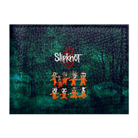 Обложка для студенческого билета с принтом Группа Slipknot , натуральная кожа | Размер: 11*8 см; Печать на всей внешней стороне | slipknot | альтернативный метал | грув метал | комбинезон | маска | метал | мрачный | ню метал | рок