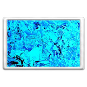 Магнит 45*70 с принтом Голубые краски , Пластик | Размер: 78*52 мм; Размер печати: 70*45 | Тематика изображения на принте: watercolor | абстракция красок | акварель | брызги красок | краска | потертость красок