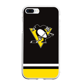 Чехол для iPhone 7Plus/8 Plus матовый с принтом Pittsburgh Penguins 2017 , Силикон | Область печати: задняя сторона чехла, без боковых панелей | nhl | pittsburgh penguins | спорт | хоккей