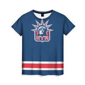 Женская футболка 3D с принтом New York Rangers 2017 , 100% полиэфир ( синтетическое хлопкоподобное полотно) | прямой крой, круглый вырез горловины, длина до линии бедер | new york rangers | nhl | спорт | хоккей