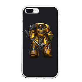 Чехол для iPhone 7Plus/8 Plus матовый с принтом Warhammer 40 000 , Силикон | Область печати: задняя сторона чехла, без боковых панелей | Тематика изображения на принте: game | hammer | terminator armor | warhammer 40k | wh40k | игра | игрок | терминатор | фантастика | фэнтези