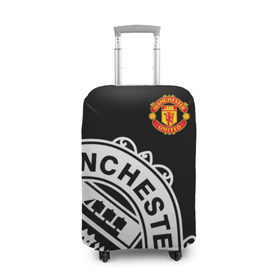 Чехол для чемодана 3D с принтом Manchester United - Collections 2017 / 2018 , 86% полиэфир, 14% спандекс | двустороннее нанесение принта, прорези для ручек и колес | манчестер юнайтед
