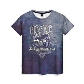 Женская футболка 3D с принтом AC/DC пушка , 100% полиэфир ( синтетическое хлопкоподобное полотно) | прямой крой, круглый вырез горловины, длина до линии бедер | ac dc | acdc | for those about to rock | австралийская | ангус янг | блюз рок | головы | группа | крис слэйд | метал | музыканты | певцы | рок | рок н ролл | сталь | стиви янг | хард рок | эксл роуз