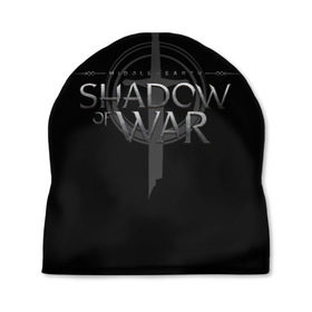 Шапка 3D с принтом Shadow of War 1 , 100% полиэстер | универсальный размер, печать по всей поверхности изделия | lord of the rings