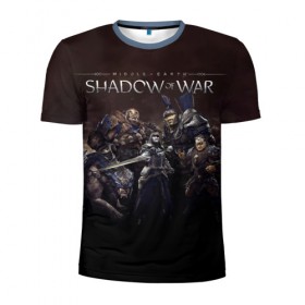 Мужская футболка 3D спортивная с принтом Shadow of War 2 , 100% полиэстер с улучшенными характеристиками | приталенный силуэт, круглая горловина, широкие плечи, сужается к линии бедра | Тематика изображения на принте: lord of the rings