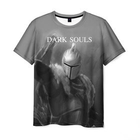 Мужская футболка 3D с принтом Dark Souls , 100% полиэфир | прямой крой, круглый вырез горловины, длина до линии бедер | dark souls | praise the sun | you died | дарк соулс | темные души