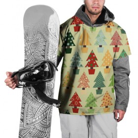 Накидка на куртку 3D с принтом Новогоднее настроение , 100% полиэстер |  | 