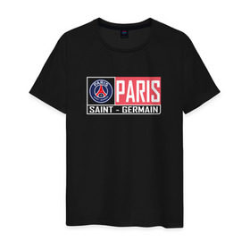 Мужская футболка хлопок с принтом Paris Saint-Germain - New collections 2018 , 100% хлопок | прямой крой, круглый вырез горловины, длина до линии бедер, слегка спущенное плечо. | psg | псж