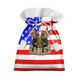 Подарочный 3D мешок с принтом Американский орёл , 100% полиэстер | Размер: 29*39 см | Тематика изображения на принте: usa | америка | американец | орел | символика америки | сша