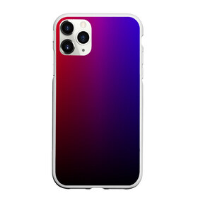 Чехол для iPhone 11 Pro матовый с принтом Градиент 3 , Силикон |  | градиент | красный | синий | текстура | цвет